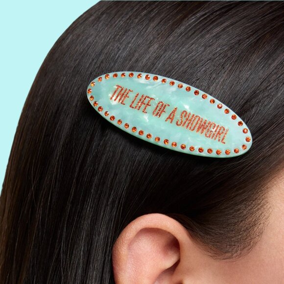 Taylor Swift Pearlescent Hair Brush & Barrette Gift Set The Life of a Showgirl - Picture 12 of 12